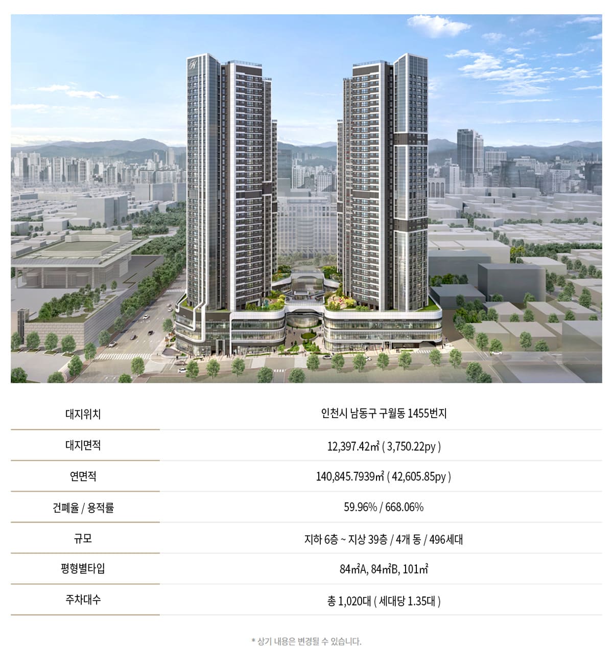 힐스테이트 구월아트파크 분양안내